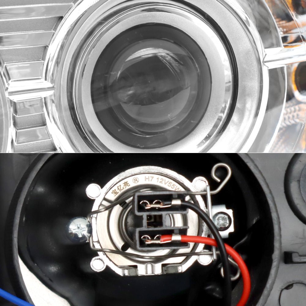Chrome Headlights Assembly Compatible With 2008 - 2018 Peterbilt 388 389 Pair - SLBSTORE