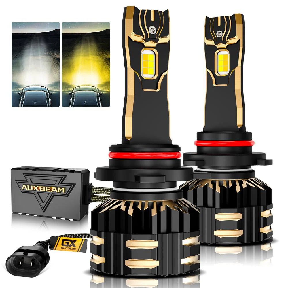 AUXBEAM HIGH POWER & BRIGHTNESS GX BI-COLOR SERIES 25000LM 110W LED HEADLIGHTS DUAL COLOR SWITCHBACK - SLBSTORE