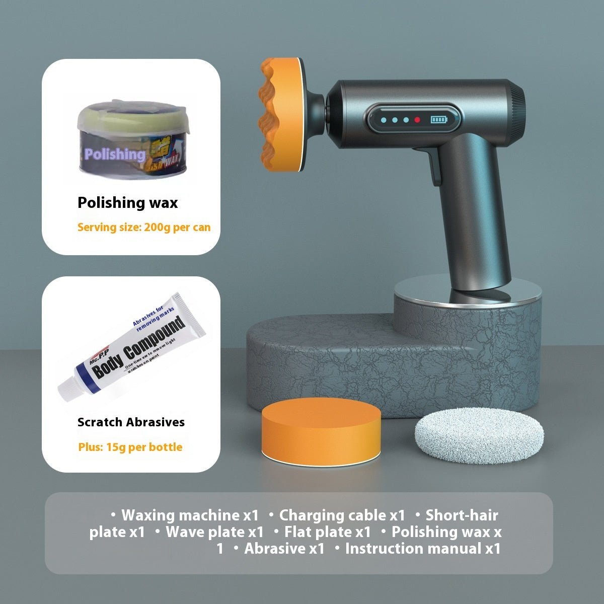 Wireless Car Polishing Machine Polishing And Sealing Glaze Household Car Small Waxing Device - SLBSTORE