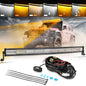 Auxbeam 6 MODES SERIES WHITE&AMBER LED LIGHT BARS 3 INCH/4INCH/7INCH/12INCH/20INCH/22 INCH/30 INCH/42 INCH/50 INCH - SLBSTORE