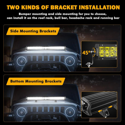 New 5D - PRO Series Super Bright LED Light Bars - SLBSTORE