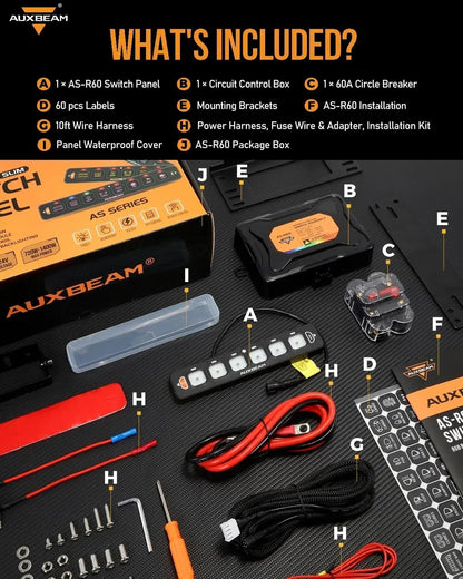 AS - R40/60/80 RGB SLIM SWITCH PANEL TOGGLE/ MOMENTARY/ PULSED MODE SUPPORTED(ONE - SIDED OUTLET) - SLBSTORE