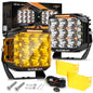 Auxbeam V - MAX Series Led Pods Lights with Amber Covers - SLBSTORE