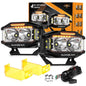 Auxbeam V - MAX Series Led Pods Lights with Amber Covers - SLBSTORE