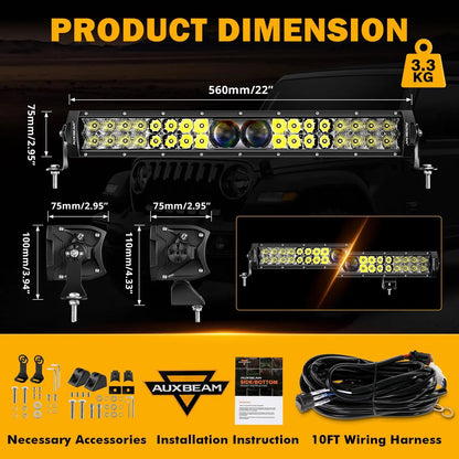 New 5D - PRO Series Super Bright LED Light Bars - SLBSTORE