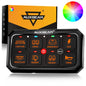 RGB SERIES 8 GANG (RA80 XL) SWITCH PANEL, LARGER SIZE, TOGGLE/ MOMENTARY/ PULSED MODE SUPPORTED - SLBSTORE