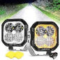 Auxbeam Color Play 3″ 100W LED Pod Light Combo – White DRL + Amber Turn Signal - SLBSTORE