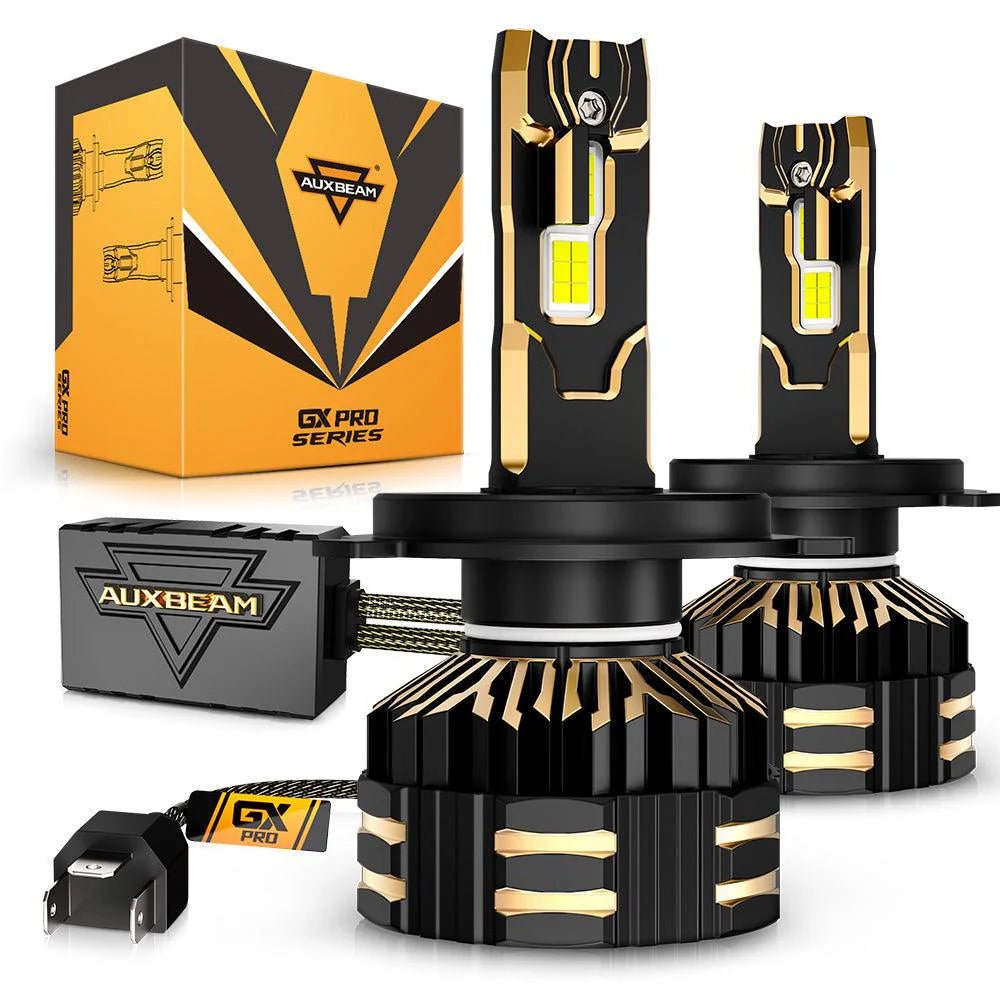 H4 LED HEADLIGHT BULBS 190W 35000LM GX - PRO SERIES 6500K COOL WHITE - SLBSTORE