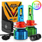 R7 SERIES 25000LM 70W RGB REMOTE CONTROL LED HEADLIGHT BULB/DRL/FOG LIGHT - SLBSTORE