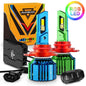 R7 SERIES 25000LM 70W RGB REMOTE CONTROL LED HEADLIGHT BULB/DRL/FOG LIGHT - SLBSTORE