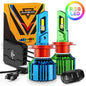 R7 SERIES 25000LM 70W RGB REMOTE CONTROL LED HEADLIGHT BULB/DRL/FOG LIGHT - SLBSTORE