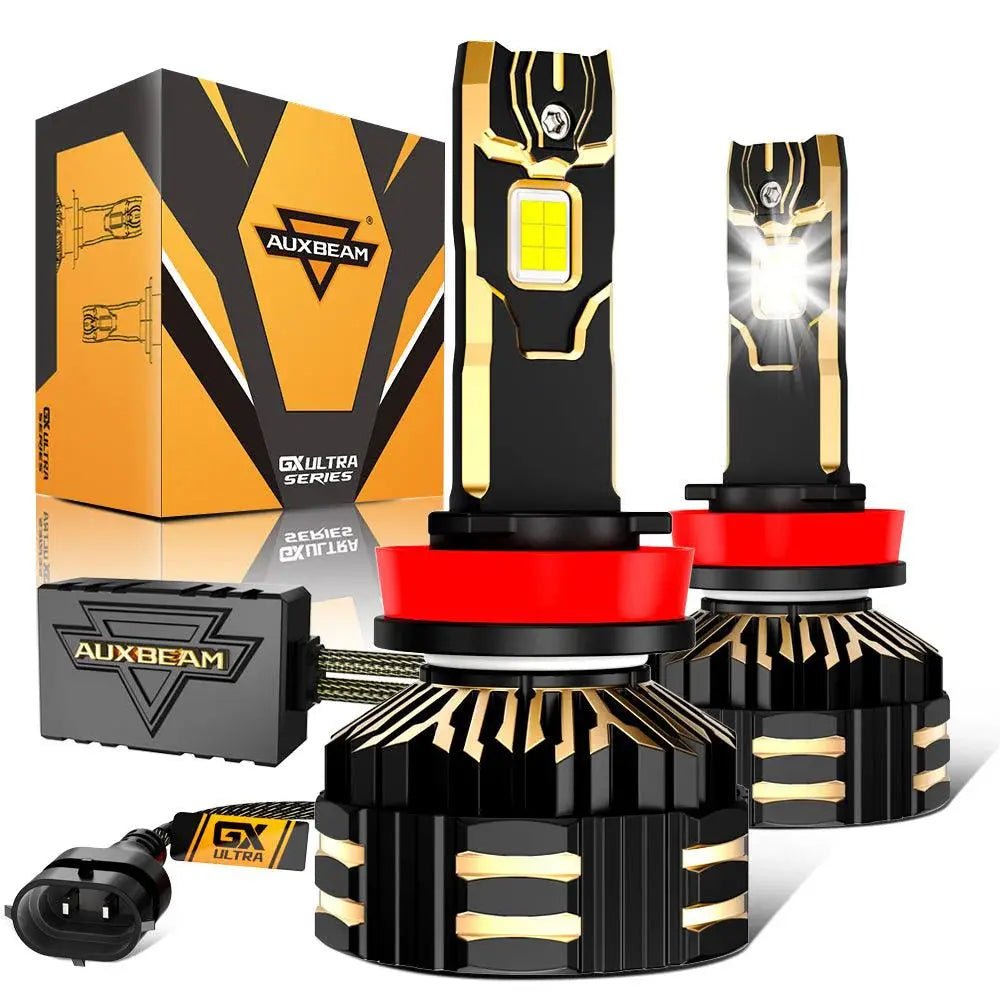 AUXBEAM GX - ULTRA Series 40000LM 240W LED Headlight Bulbs 6500K Cool White New - SLBSTORE