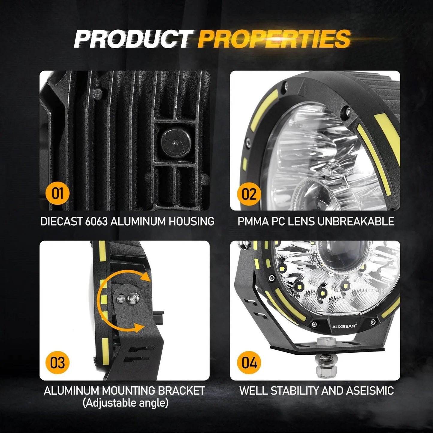 360 PRO Series 7 INCH/9 INCH 360 - PRO Series Offroad LED Driving Lights - SLBSTORE