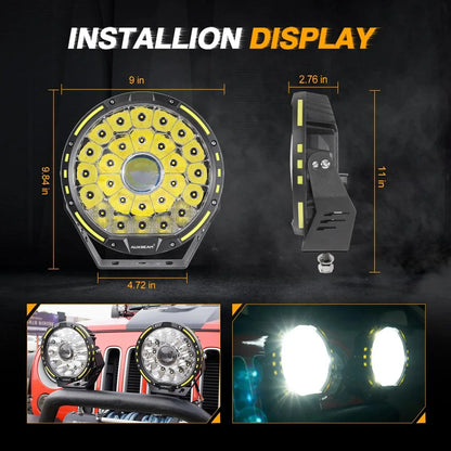 360 PRO Series 7 INCH/9 INCH 360 - PRO Series Offroad LED Driving Lights - SLBSTORE